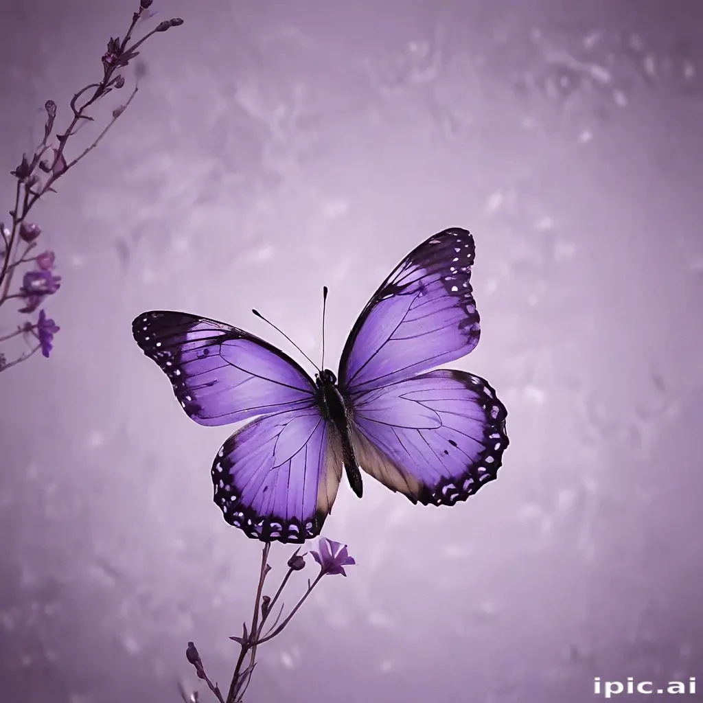 aesthetic purple butterfly