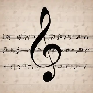 music note transparent background