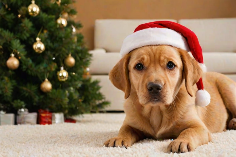 pictures of dogs christmas