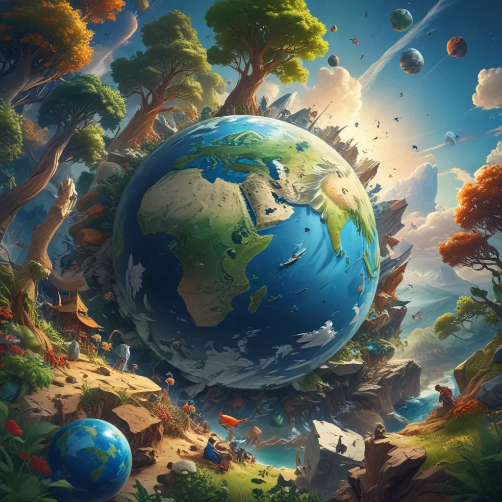 cartoon picture planet earth