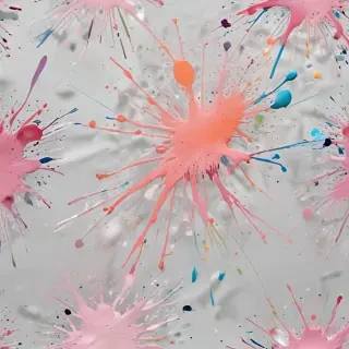 transparent paint splatter