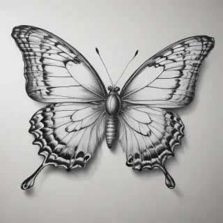 butterfly drawing outline