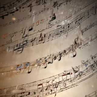 music notes transparent