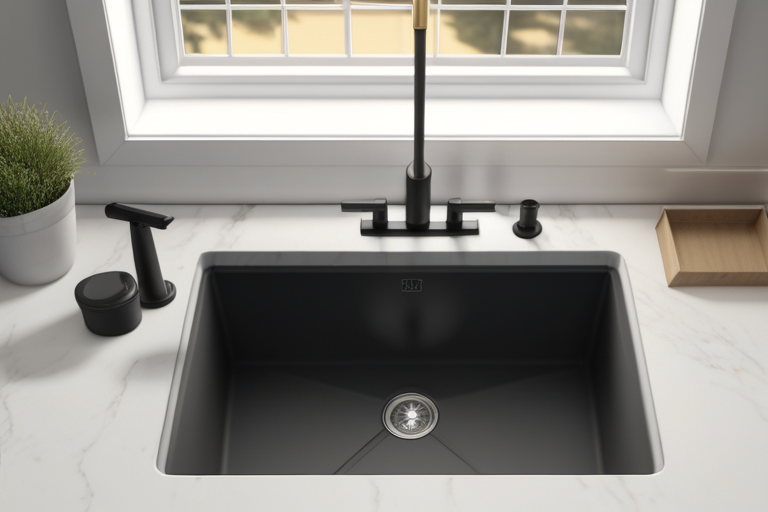 how do i clean a composite sink