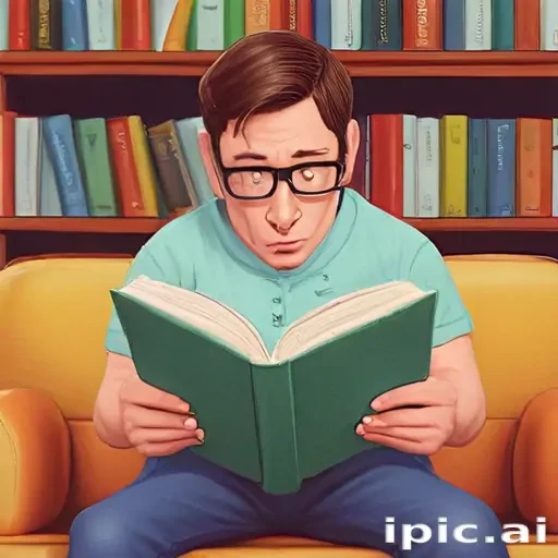 reading cartoon