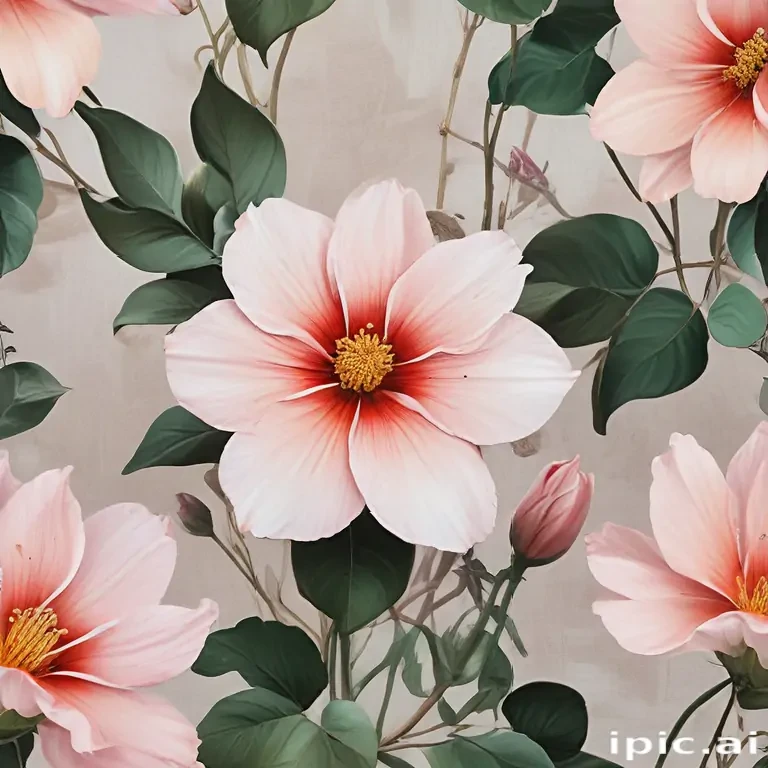 aesthetic flower painting