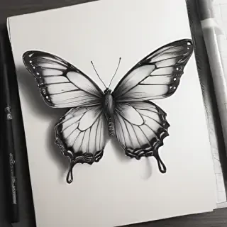buterfly sketch