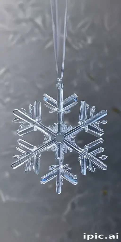 transparent snowflake