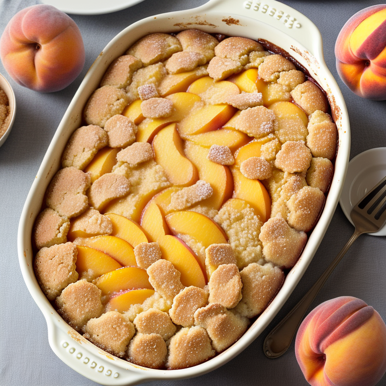 cake mix peach cobbler recipe