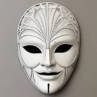 drawing of a mask