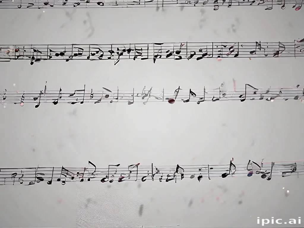 transparent music notes