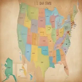 map of the usa states