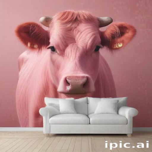pink cow wallpaper