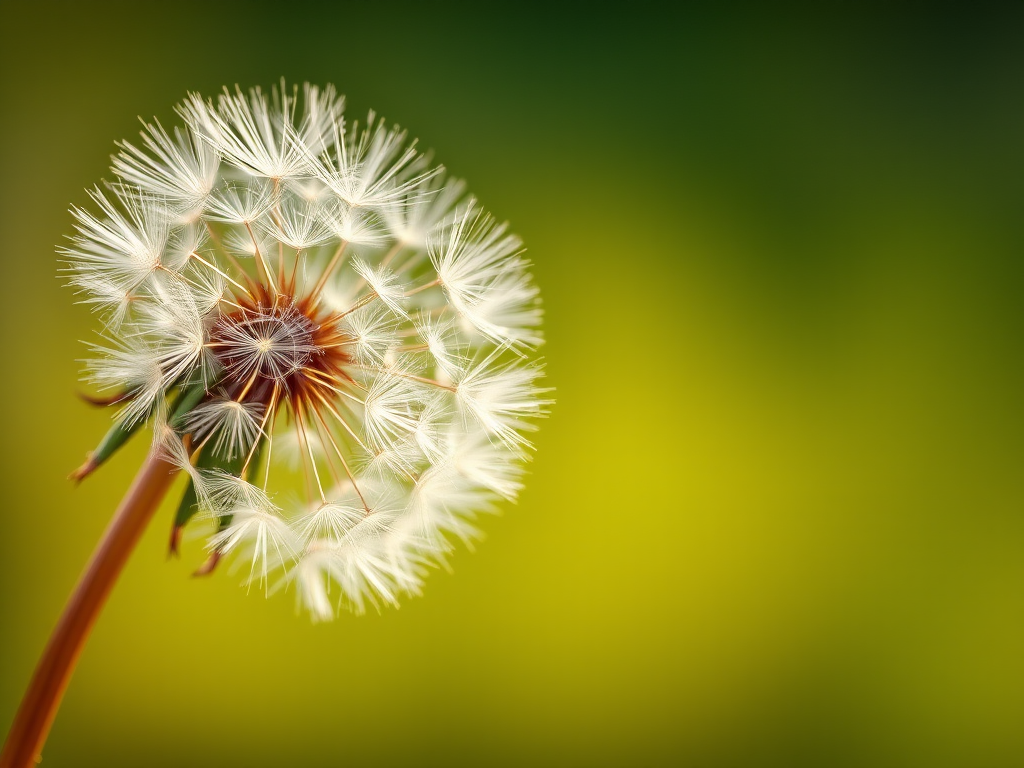 Create a high-resolution image of floating dandelion seeds on a soft gradient background, shot with a Canon EOS 5D Mark IV at f/2.8, ISO 100, and a shutter speed of 1/200s, using a shallow depth of field and natural lighting to enhance clarity and detail.