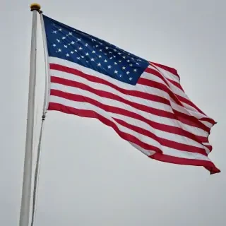 american flag waving png