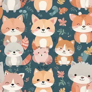 cute animal background