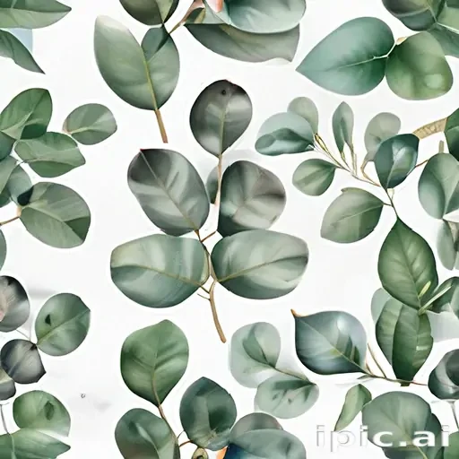 eucalyptus clipart black and white
