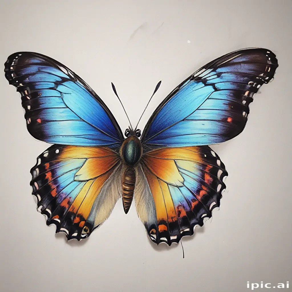 butterfly drawing picture
