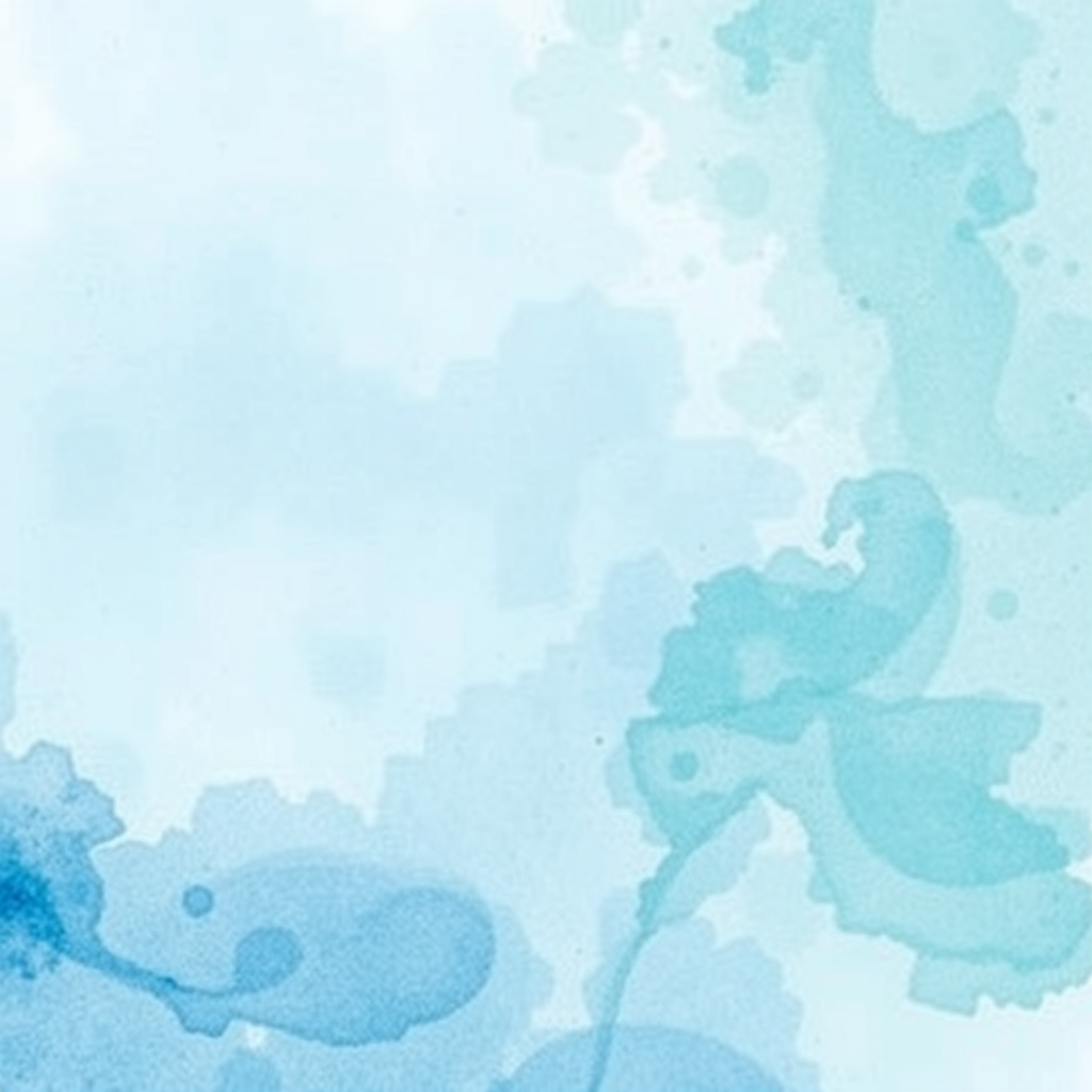 create a soft, abstract watercolor background with gentle blue and green tones, using a high-resolution DSLR camera with a 50mm lens, f/2.8 aperture, ISO 100, natural lighting, top-down view, emphasizing texture and fluidity
