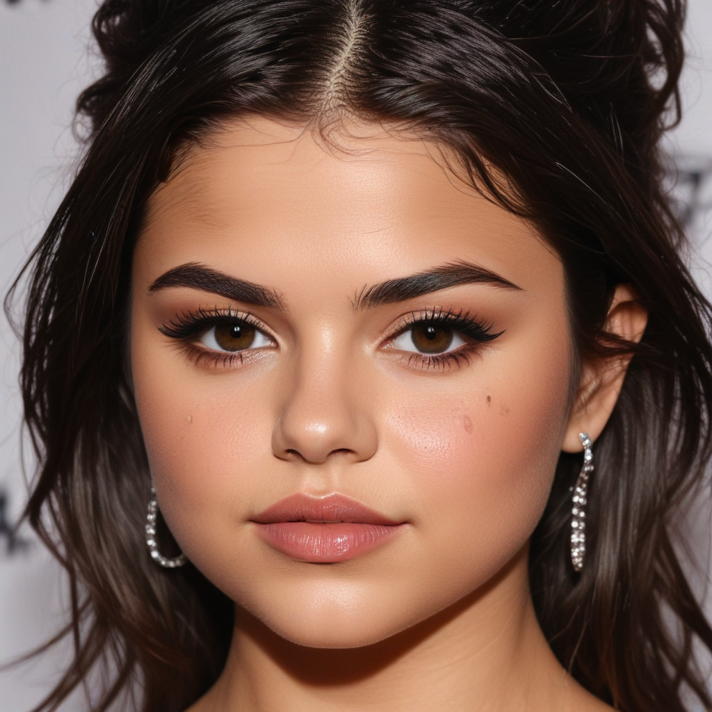 selena gomez eyebrow