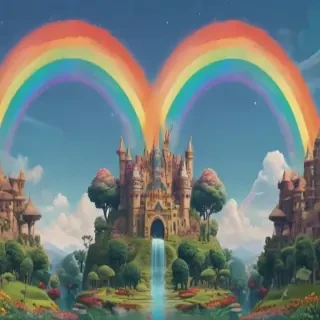 cute rainbow wallpaper