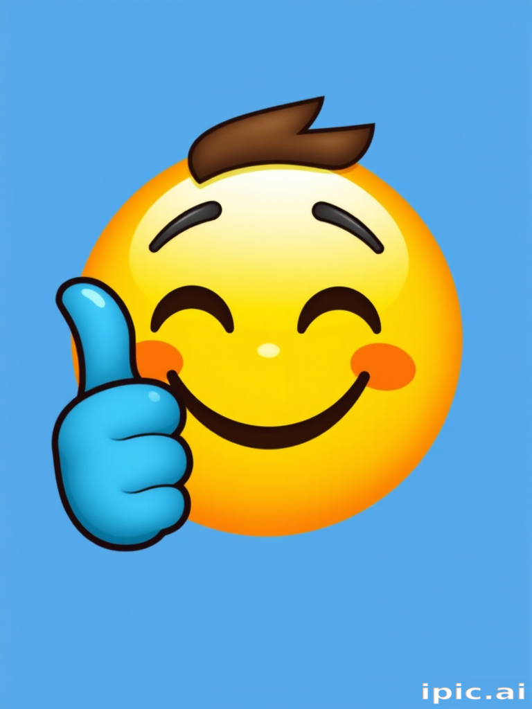 blue thumbs up emoji