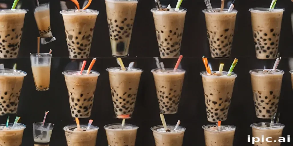 boba tea background