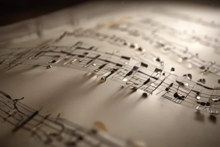 transparent music notes