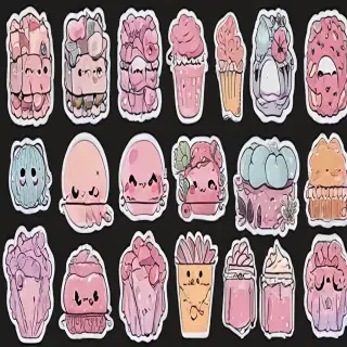 aesthetic stickers printable