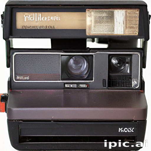 Vintage Instant Camera with Unique Design and Classic Film Technology