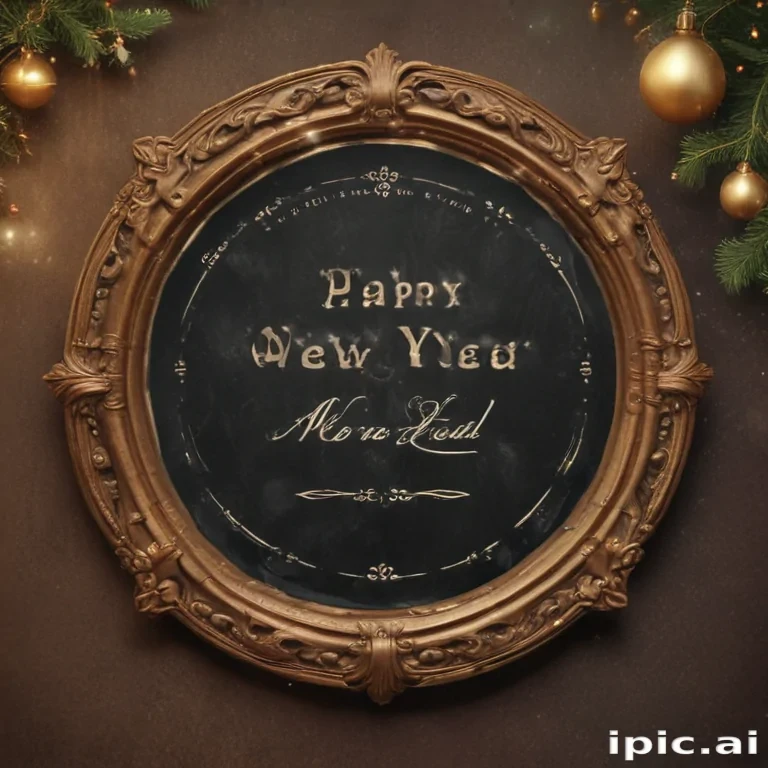 happy new year vintage