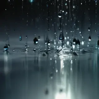 water droplets transparent