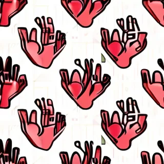 heart hands clipart