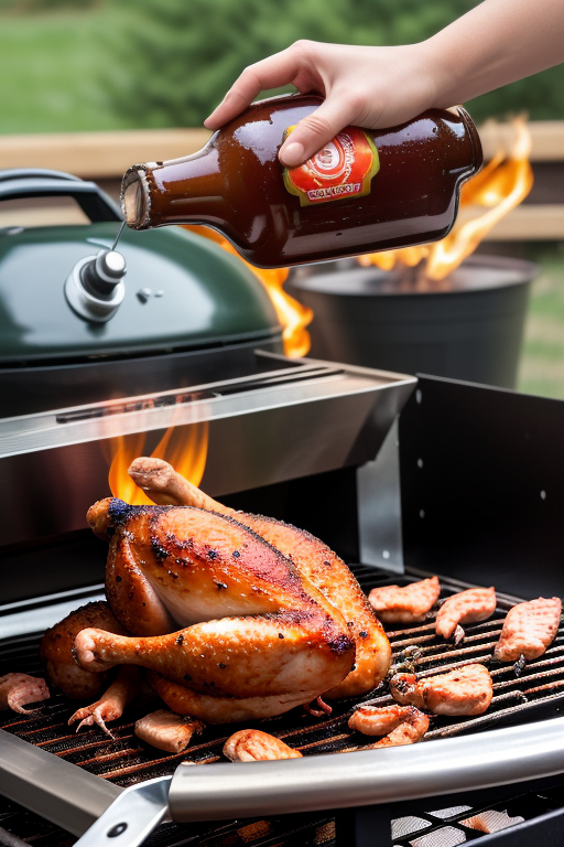 beer can chicken on a pellet grill