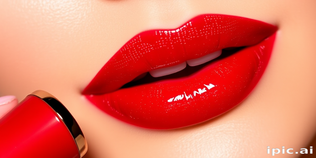 Vibrant "Cherry Burst" lip color showcases a bold, glossy red hue with subtle golden shimmer, perfect for glamorous evenings out. This long-lasting formula offers intense pigmentation and a plumping effect, creating the illusion of fuller lips. The sleek tube design features a precision applicator for effortless application, ensuring a flawless finish every time.