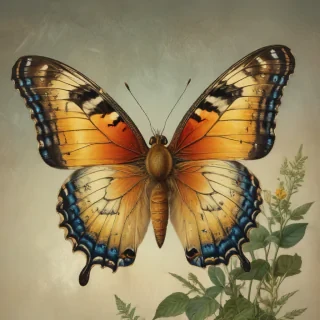vintage butterfly illustration