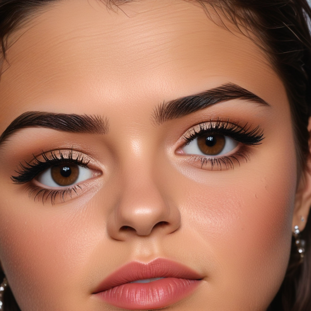 selena gomez eyebrow