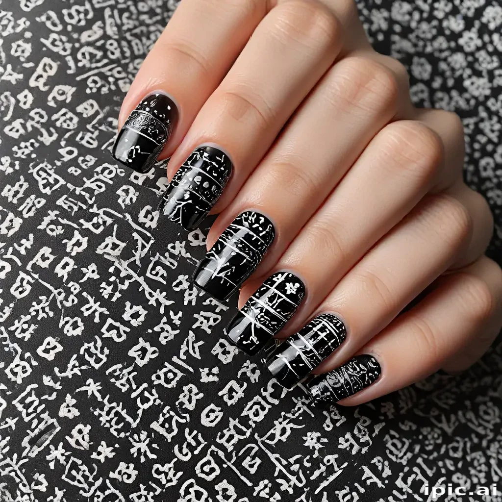 black with white pattern
