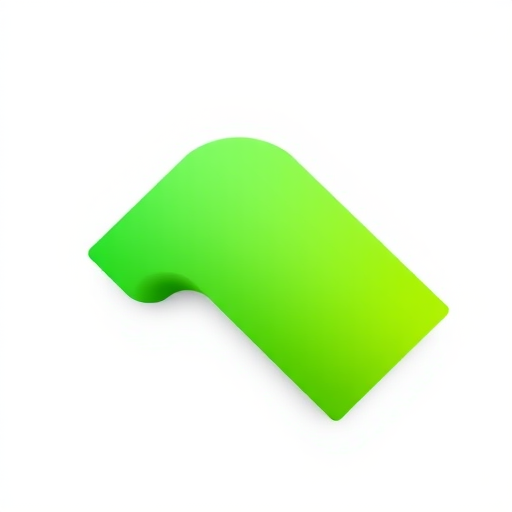 Create a vibrant green arrow design with a gradient effect, high-resolution, 300 DPI, shot with a Canon EOS 5D Mark IV, f/2.8 aperture, ISO 100, 50mm lens, with soft studio lighting and a white background for enhanced contrast.