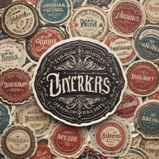 vintage stickers png