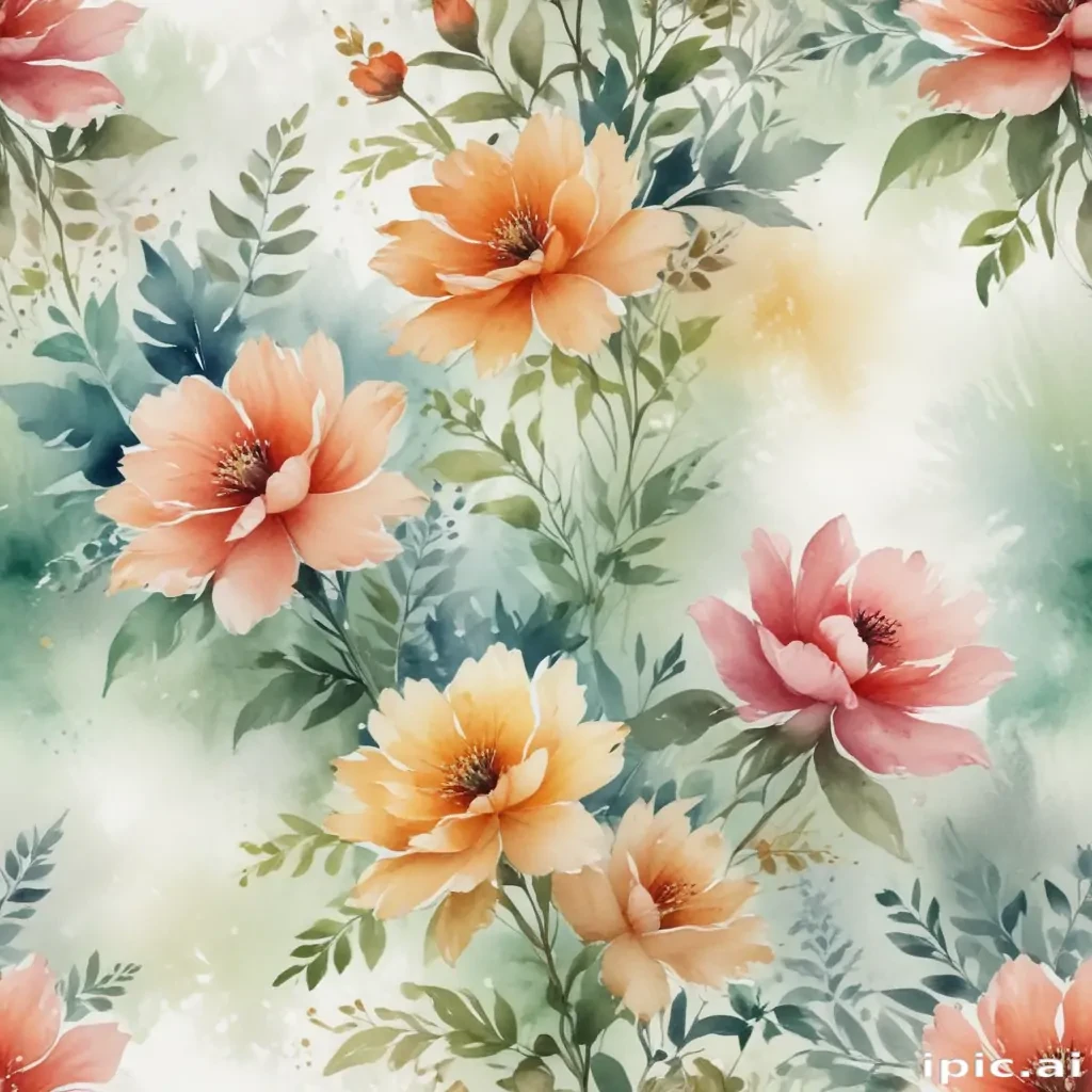floral watercolor background