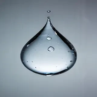 transparent water drop