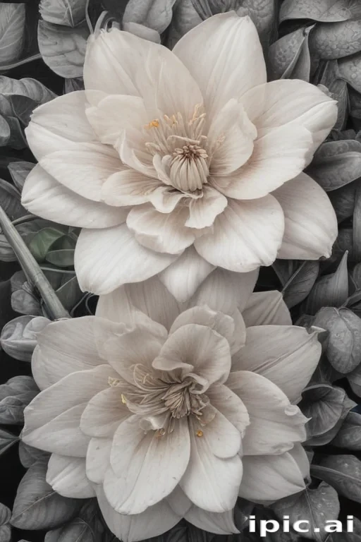 pencil drawn flowers
