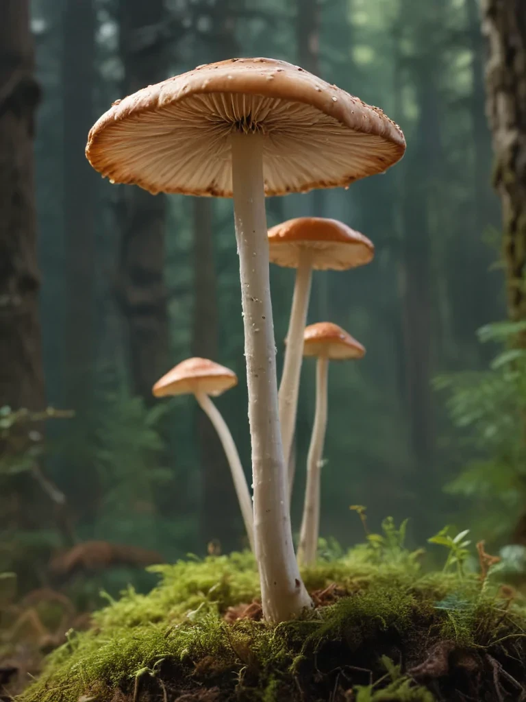 thin stemmed mushroom