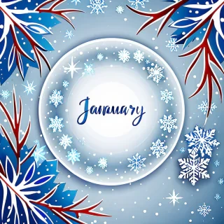 january background