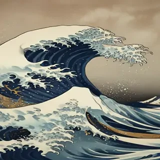 the great wave wallpaper