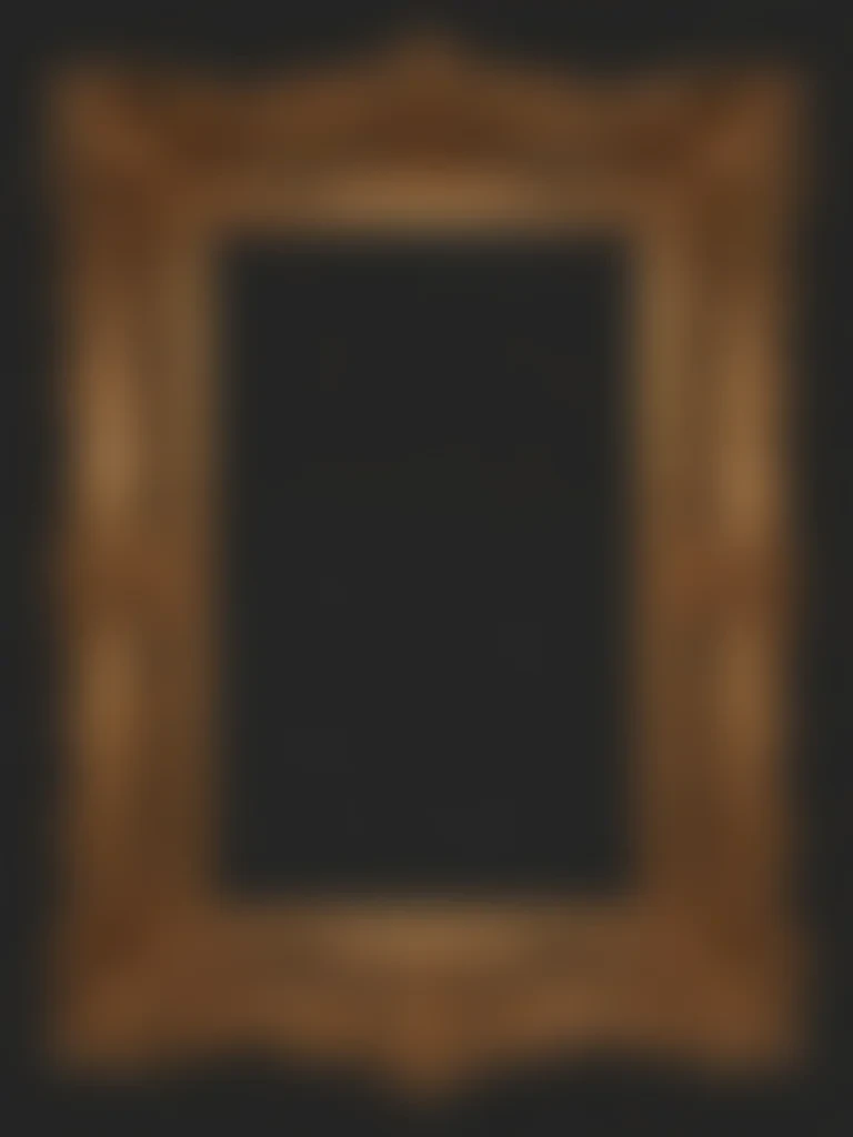 rectangle golden frame png