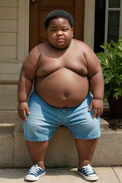 fat black kid