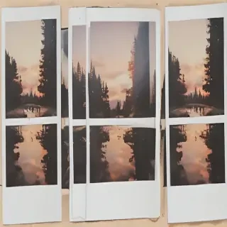 aesthetic polaroid frame