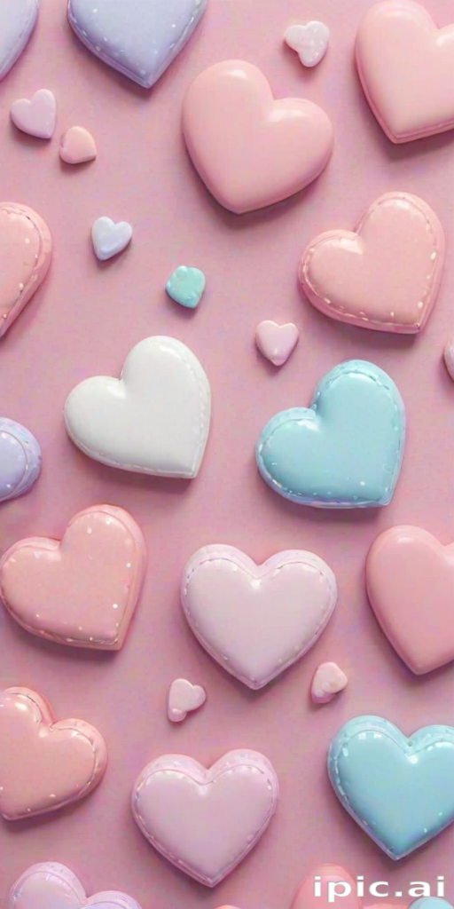 aesthetic hearts wallpaper